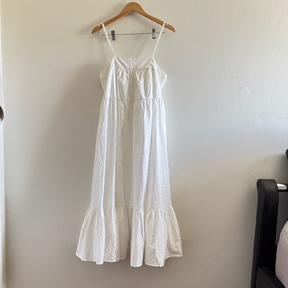 Mikoh White Sakura Midi Summer Dress in Bone Color size 2 / M - Picture 3 of 11